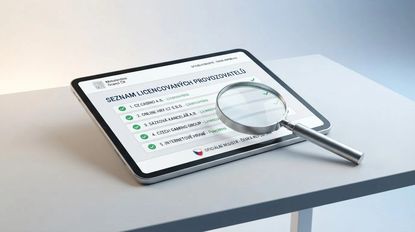 Úřední dokument s razítkem Ministerstva financí ČR, paragrafy zákona o hazardních hrách a logo Celní správy