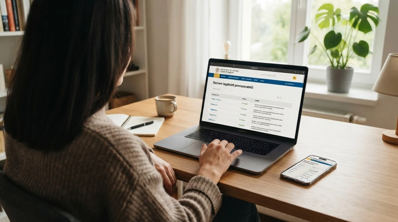 Oficiální web Ministerstva financí ČR se seznamem držitelů základního povolení k provozování hazardních her