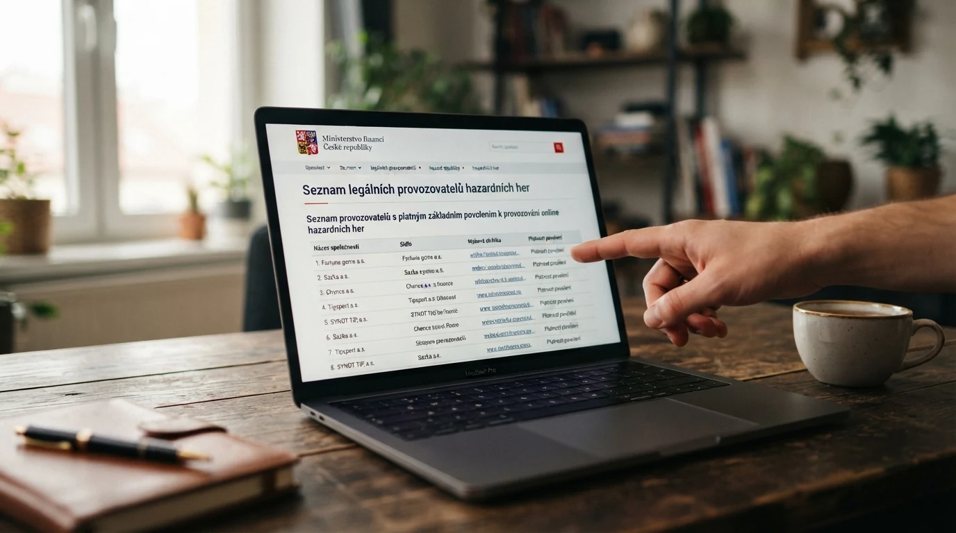 Oficiální dokument Ministerstva financí ČR — Seznam legálních provozovatelů hazardních her