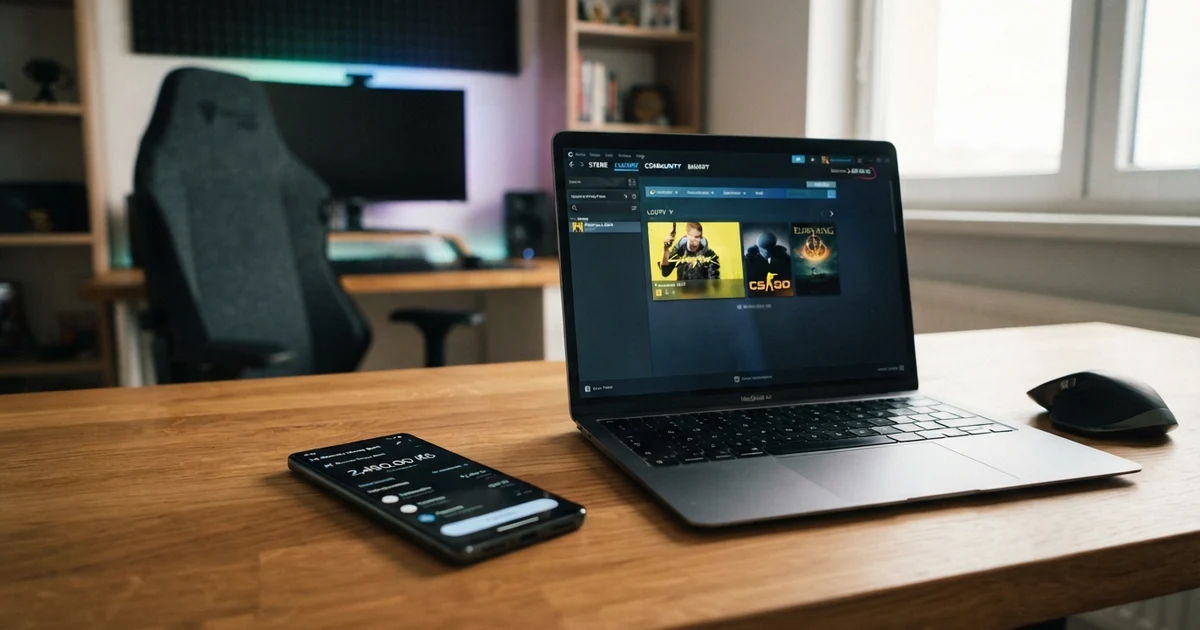 Online casino s Trustly vkladem na obrazovce počítače a mobilního telefonu vedle sebe, s logem Trustly