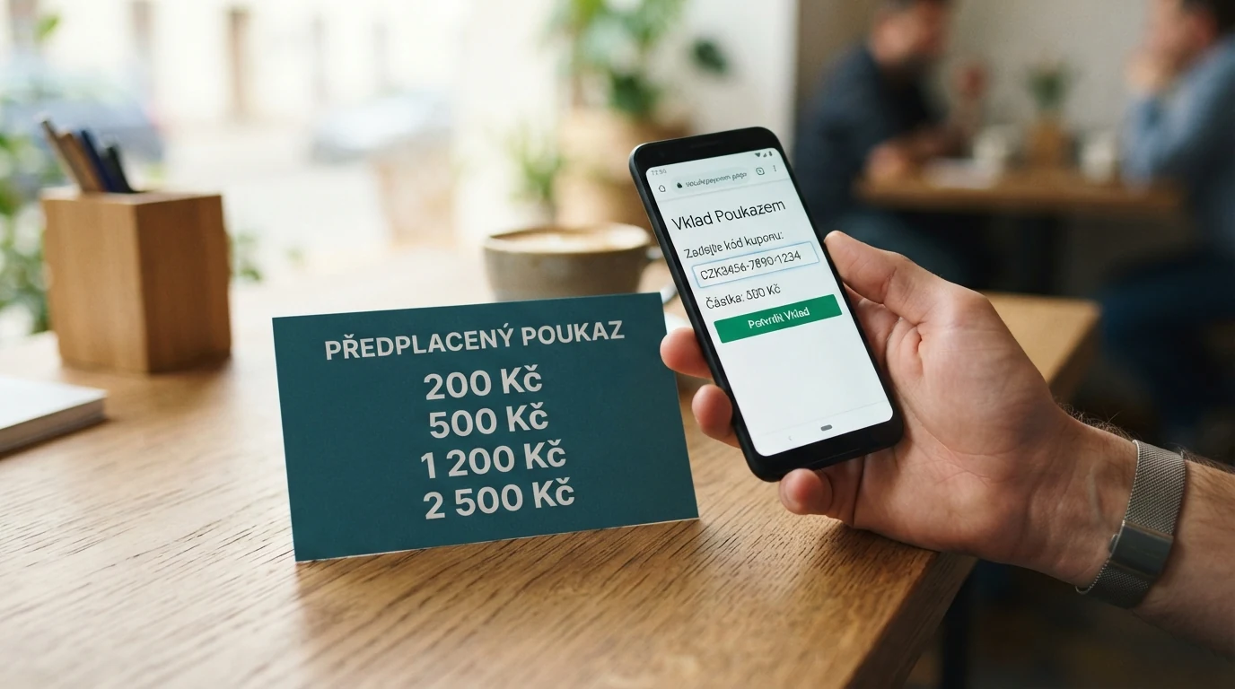 Předplacené kupony paysafecard v hodnotách 200 až 2 500 Kč